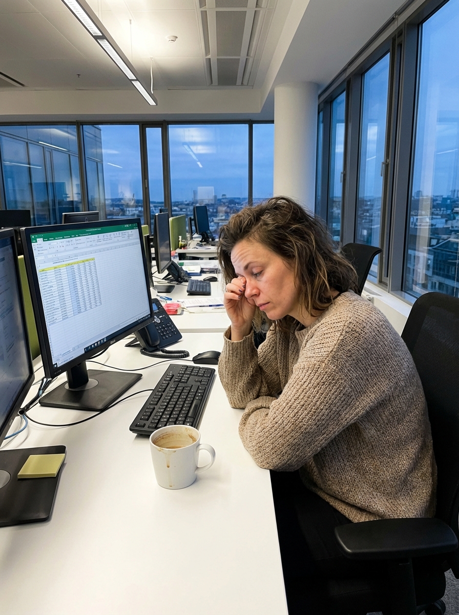 Stressed modern lifestyle